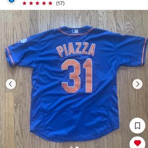 MLB Mike Piazza NY Mets Sz M Jersey